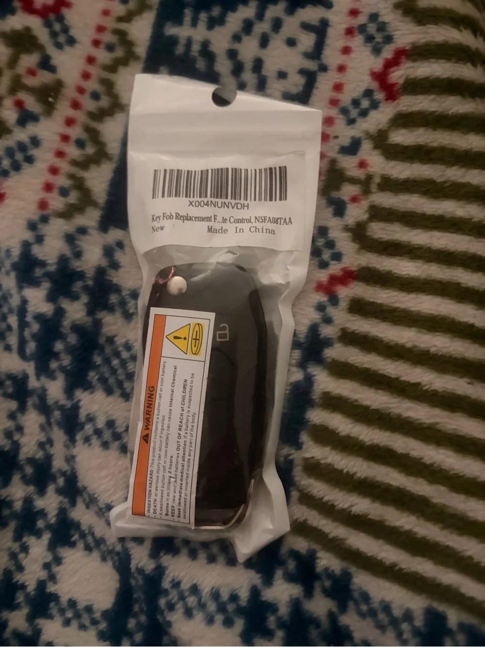 Replacement Car Key Fob Ford Fusion - Black